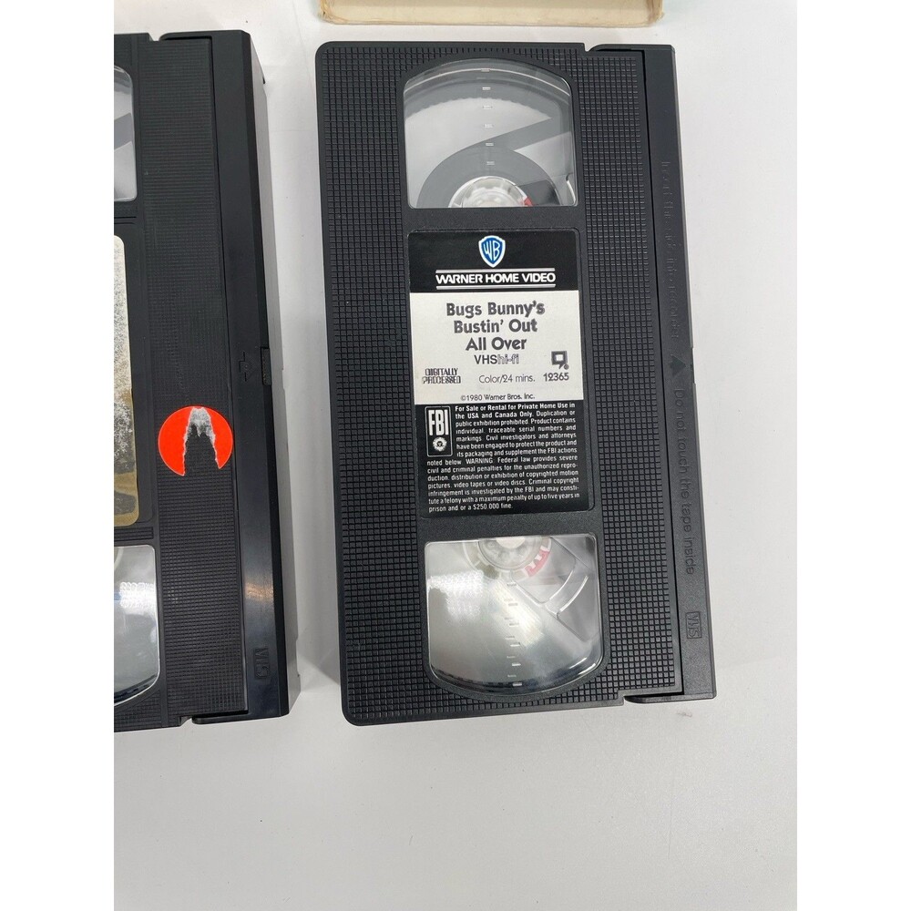 80s 90s Looney Tunes VHS Lot 4 Bugs Bunny Daffy Duck Tweety Warner Bros - Picture 6 of 13